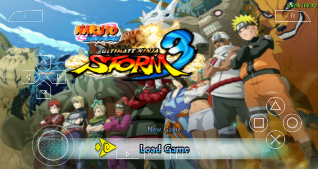 best setting for naruto ultimate ninja impact ppsspp
